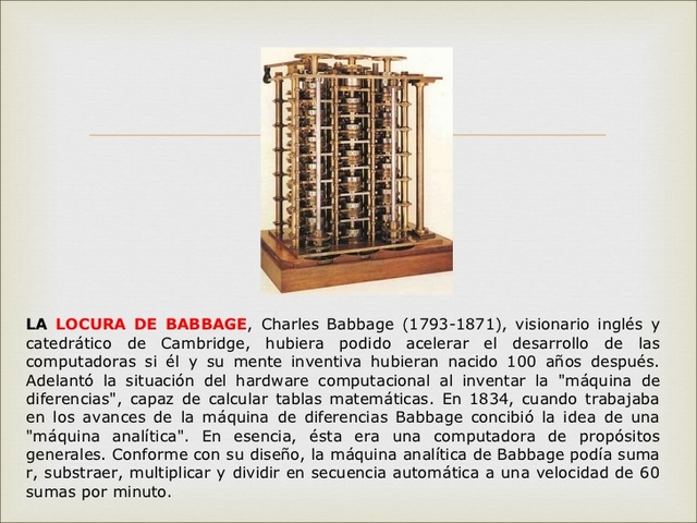 La locura de Babbage