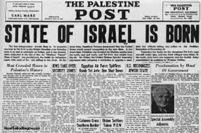 State of Israel created