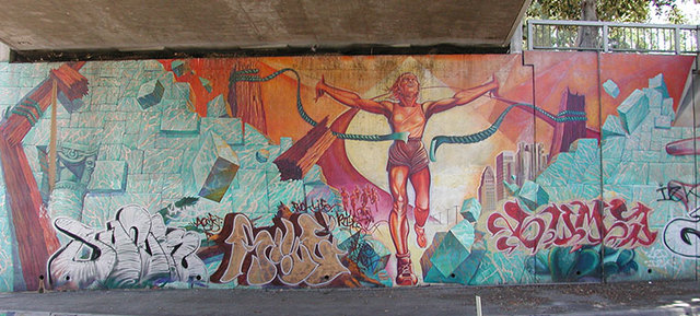 Hitting the Wall by Judy Baca