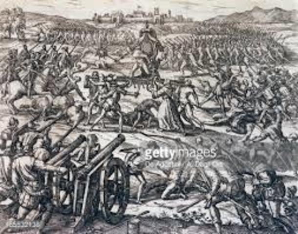 Atahualpa's capture in Battle of Camjarca