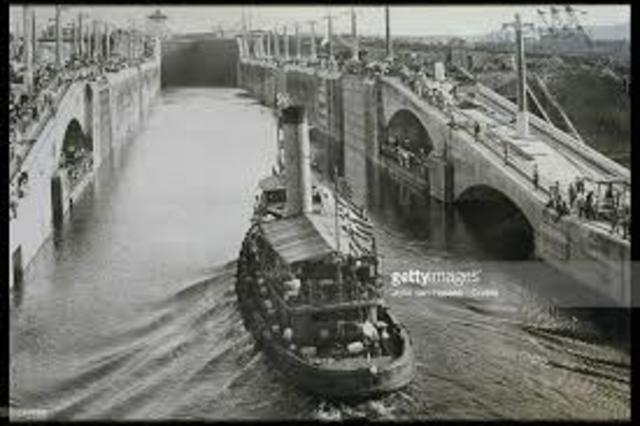 Automobiles started using the Panama Canal