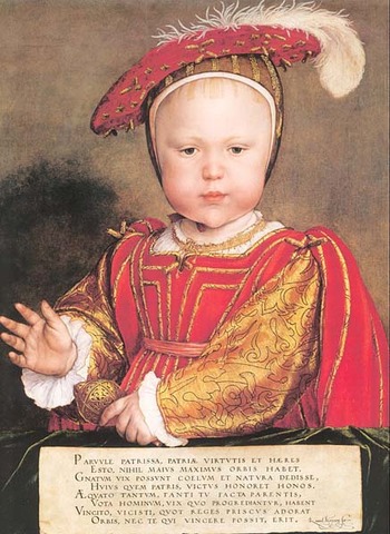 Hans Holbein noorem. Edward VI lapsena