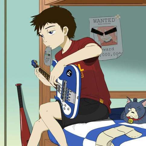 Naota at the end of the show