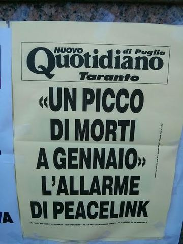 Si diffonde la notizia del picco di decessi a Taranto