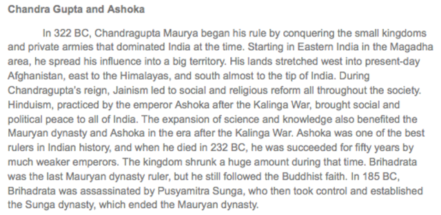Maurya Empire- Who were the two main leaders of the Mauryan Dinasty? How didi they  eventually fall?
