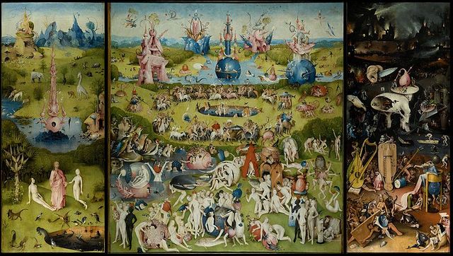 Hieronymus Bosch. Eedeni aed. Kolmikmaal