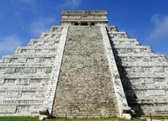 When the Maya was building it.