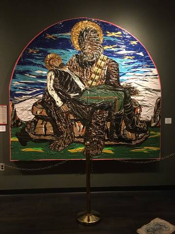 Chewbacca and Han Solo made from Duct Tape. Louisville Slugger Museum Ripley's Believe it or Not! Oddball Exhibit