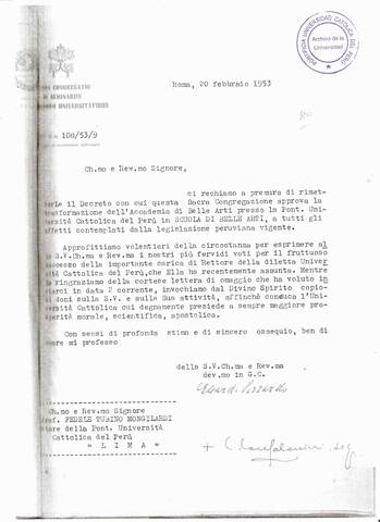 Respuesta Cardenal José Pizzardo