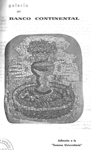 EXPOSICIÓN GALERÍA BANCO CONTINENTAL, 1957