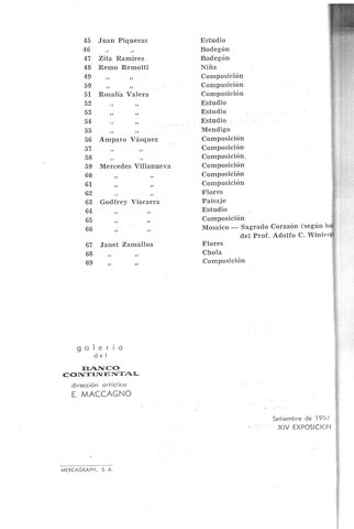 Expositores de la Exposición en la Galería del Banco Continental Agencia Camaná