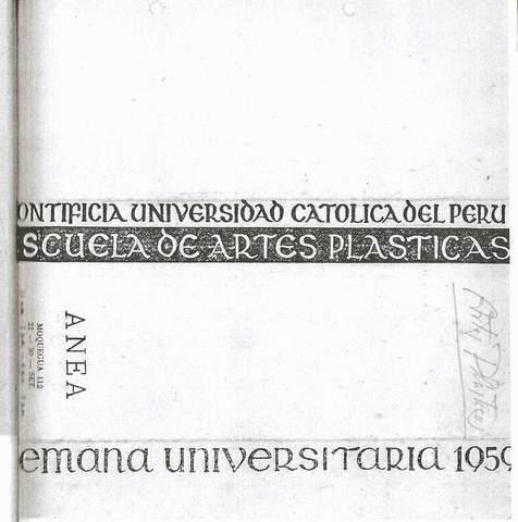 EXPOSICIÓN SEMANA UNIVERSITARIA 1959