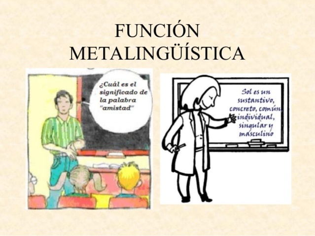 FUNCION METALINGUISTICA DEL LENGUAJE