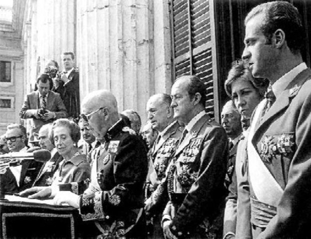 Nombramiento de Juan Carlos como rey de España.