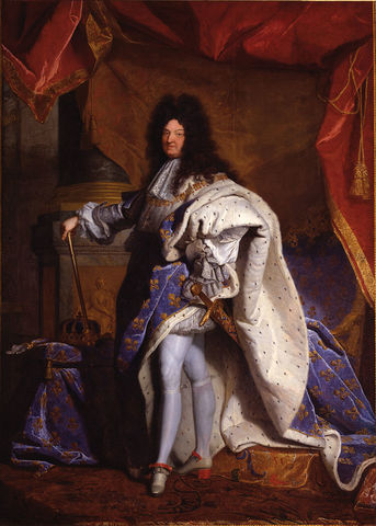 Louis XIV King of France and Navarre by Hyacinthe Rigaud (1701)