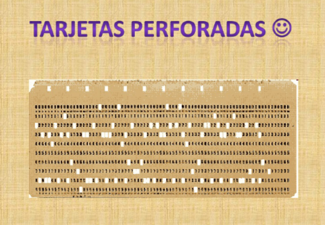 La primera tarjeta perforada