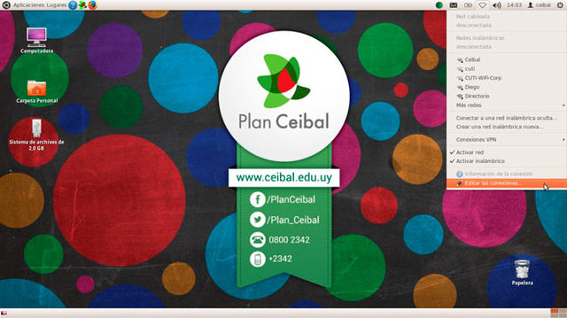 Entrega de Ceibalitas al resto del Pais