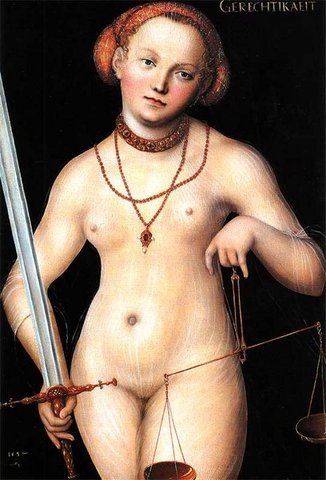 Lucas Cranach vanem. Õiglus.