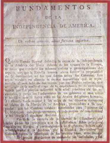 Fundamentos de la Independencia de América