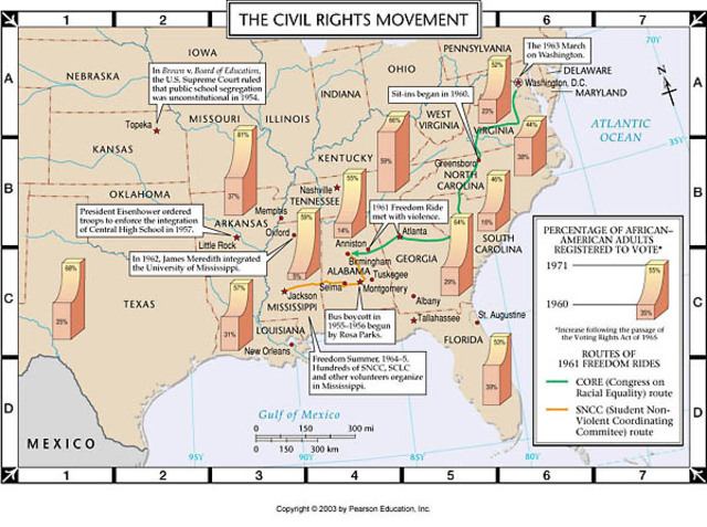Civil Rights Movement Map