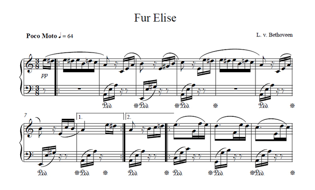 Fur Elise - Ludwig van Beethoven