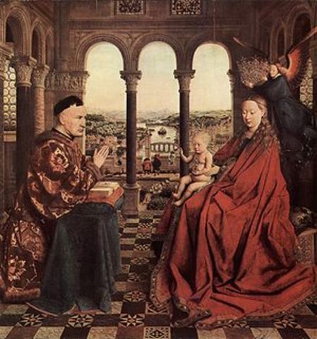 Jan Van Eyck. Madonna kantsler Roliniga (Madalmaad)