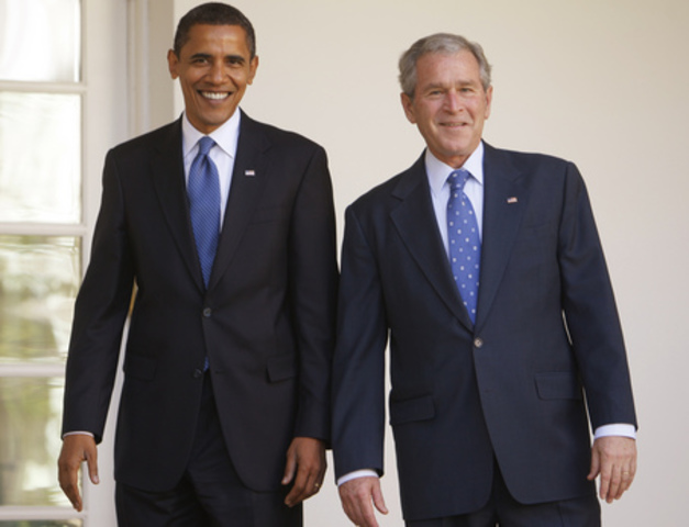 Obama elected- Bush bids farewell
