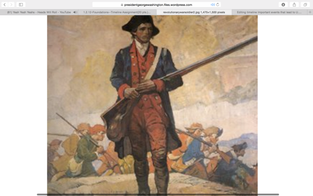 Beginning of Revolutionary War