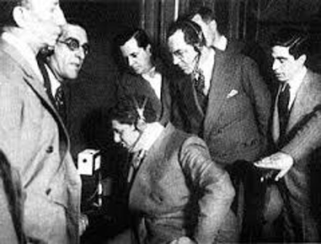 Primera transmisión radiofónica