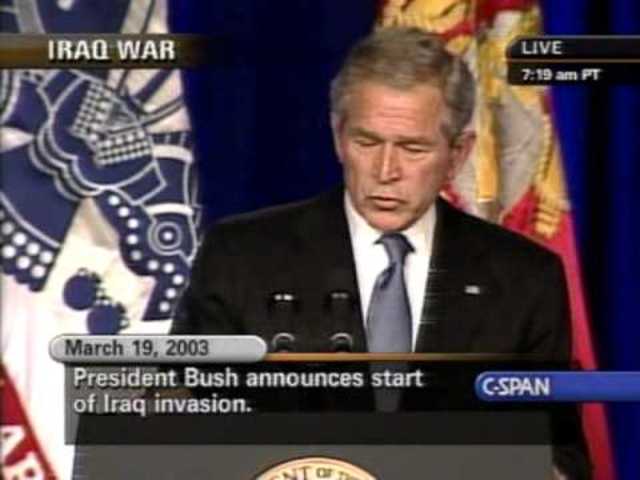 Bush-National Address Declare War on Iraq