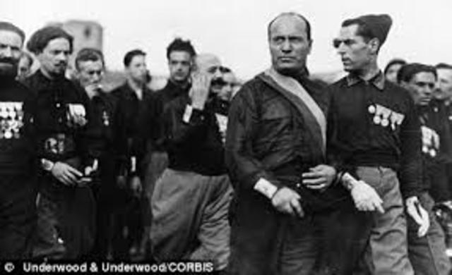 Black Shirt Movement of Mussolini
