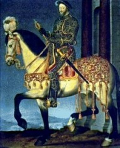 François Clouet "Francois I hobusel" Prantsusmaa