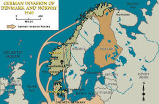 Hitler's invasion of Denmark of Norway