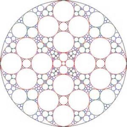 Première image fractale: baderne d'Apollonius