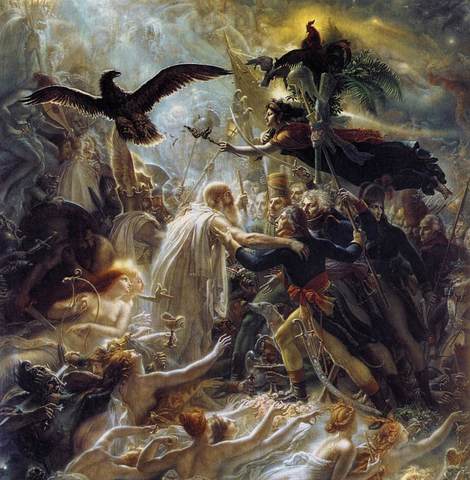 Ossian Receiving the Ghosts of the French Heroes