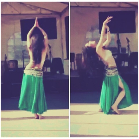 Tuve mi primer presentación oficial de danza árabe en el representativo del tec