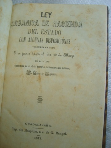 Ley Orgánica del Estado.