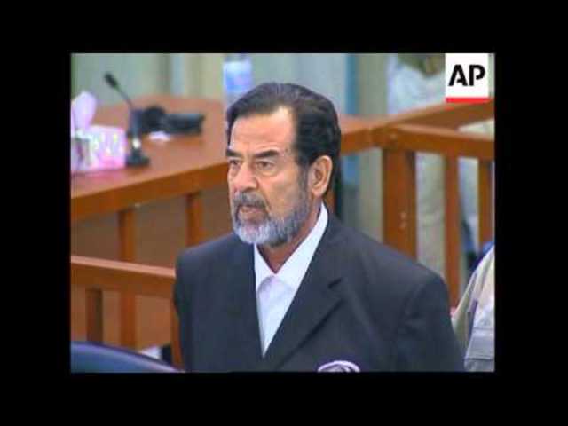Saddam Hussein found guilty