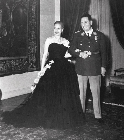 Marriage of Eva Duarte and Juan Peron