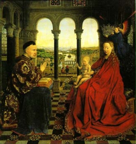 Madalmaad "Madonna kantsler Roliniga" Jan van Eyck