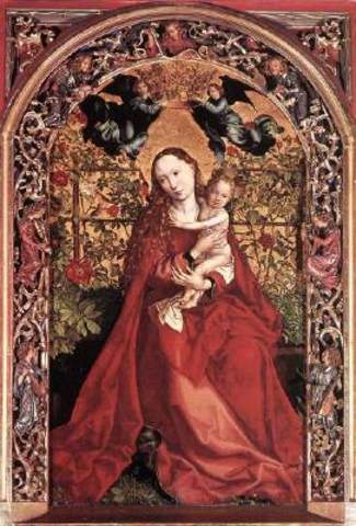Martin Schongauer. Madonna roosipõõsas (Saksa)