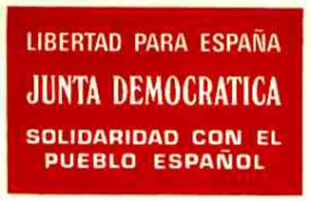 Presentación de la Junta Democrática