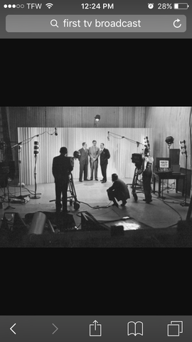 The First Television Broadcast