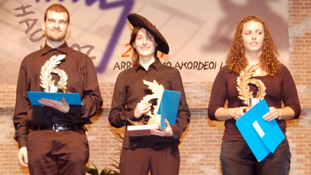 Arrasateko akordeoi txapelketan bigarren