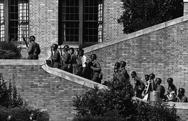 Integration of Central High School in Little Rock, Arkansas
