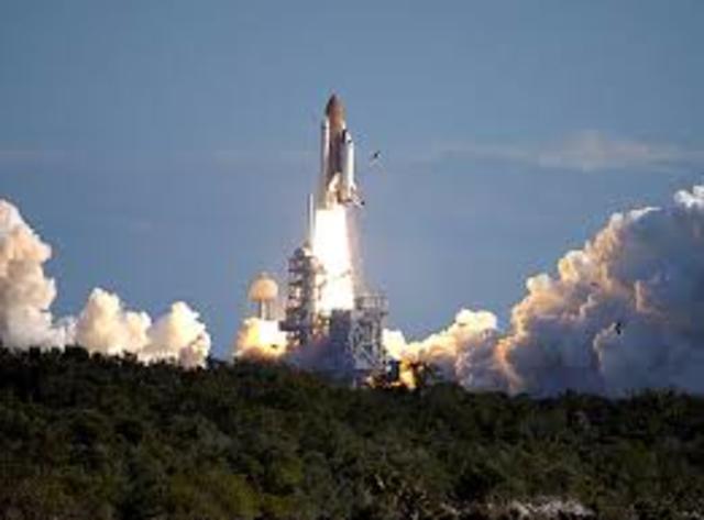 Space Shuttle Columbia self-destructs