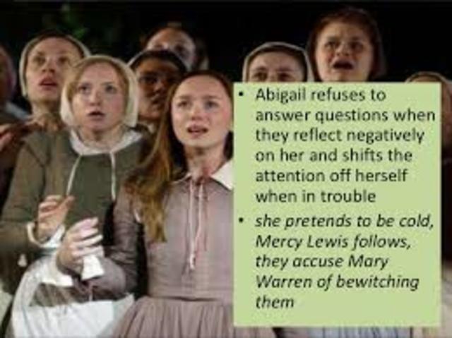 Abigail pretends Mary sent out her spirit