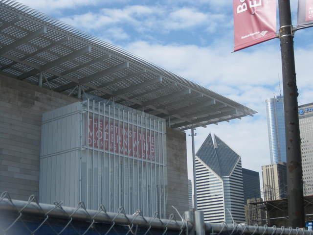 The Modern Wing is fully enclosed.