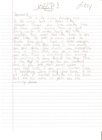 Creative writing class