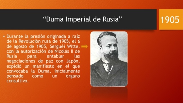 El zar Nicolas convoca a una Duma.